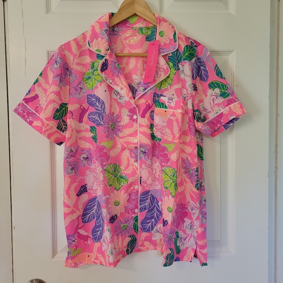 Lilly Pulitzer Other - NWT Lilly Pulitzer Teagan Pajama Short Sleeve Top